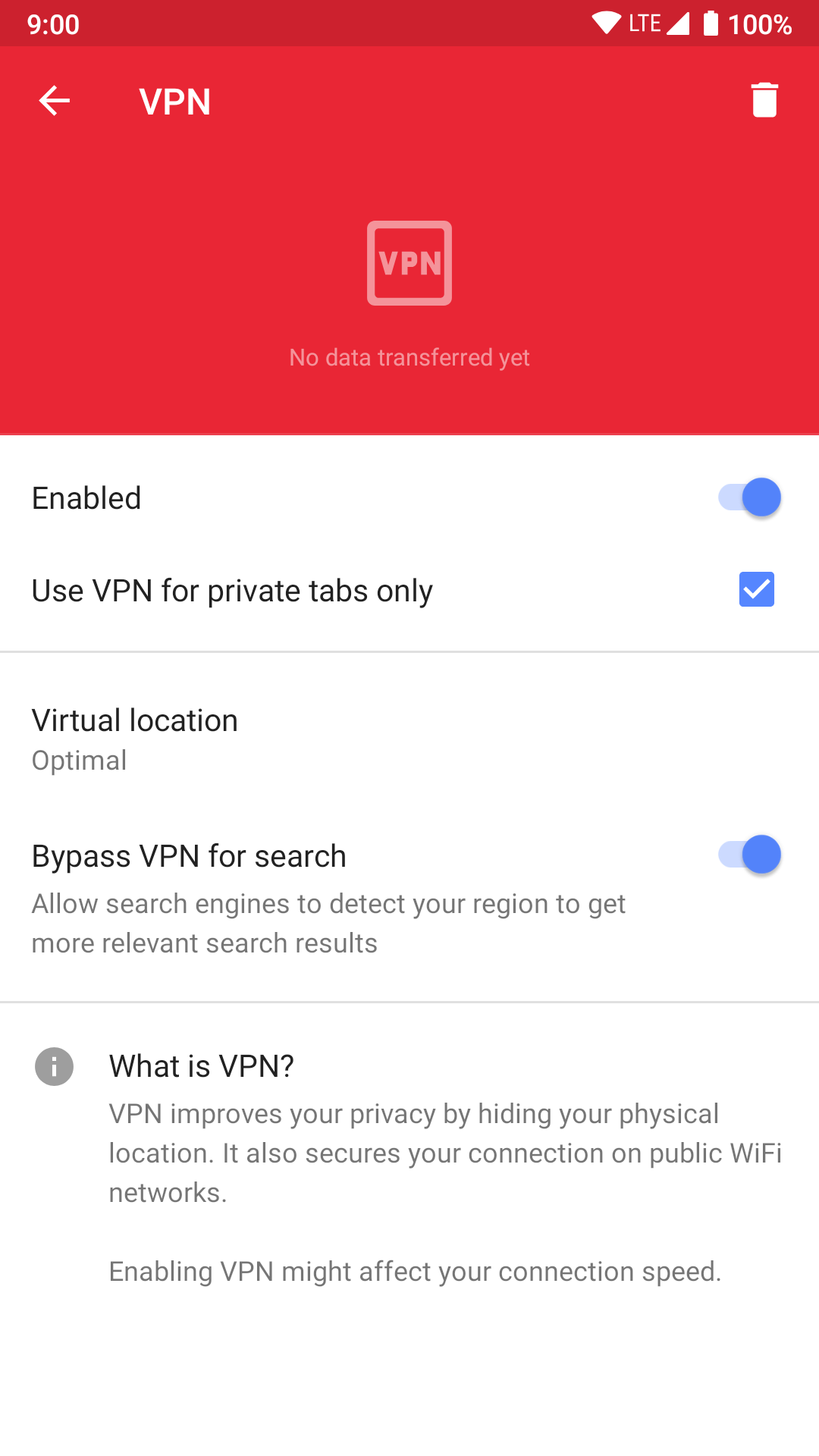 Opera Browser VPN