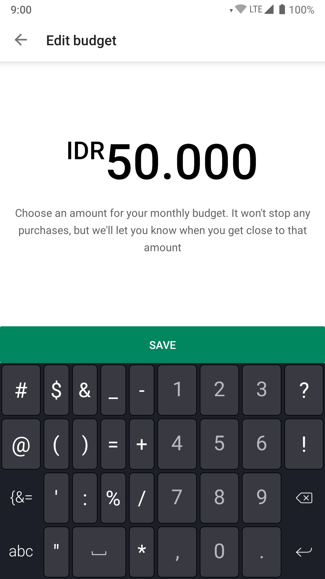 Play Store - Budget