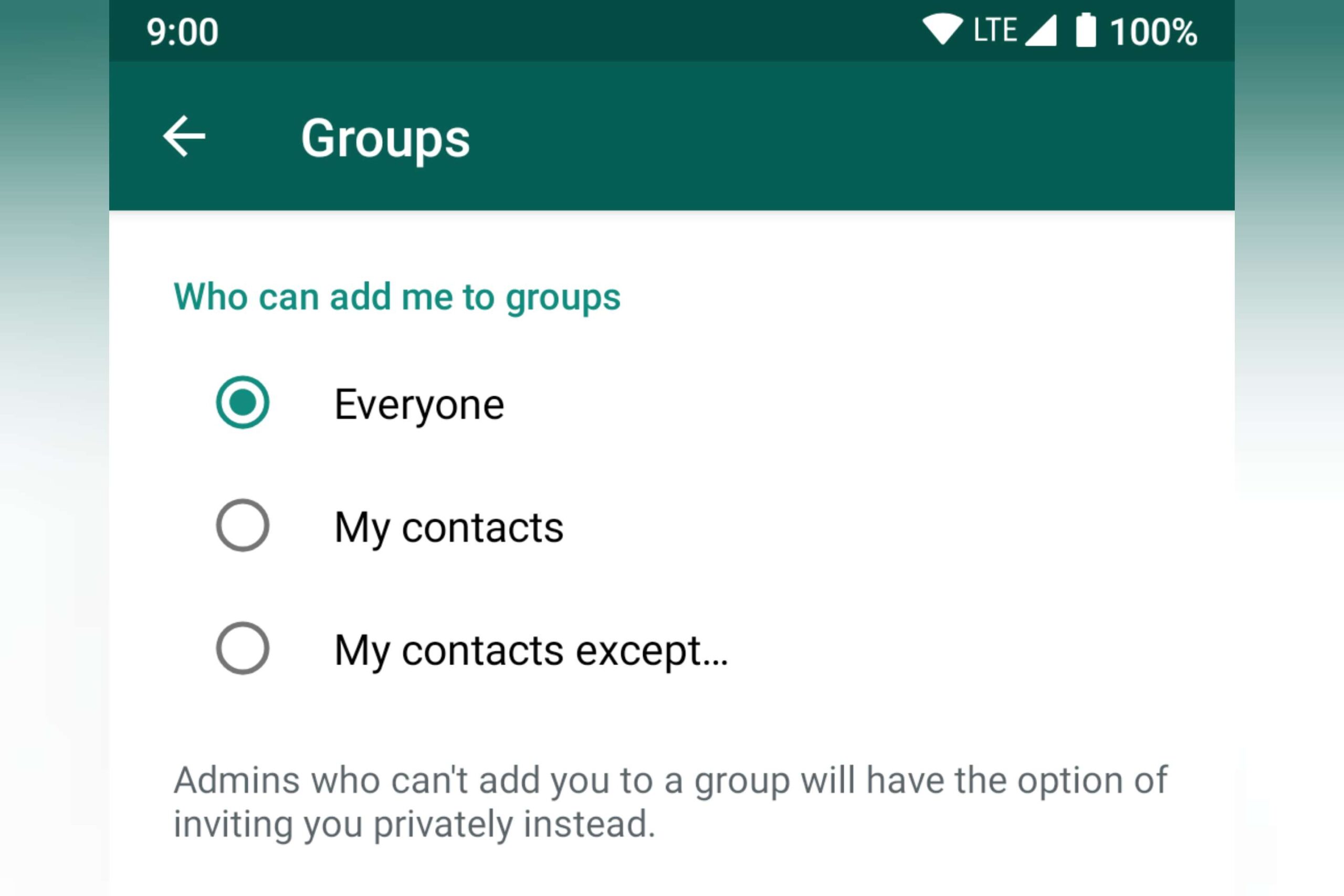 WhatsApp Groups Privacy