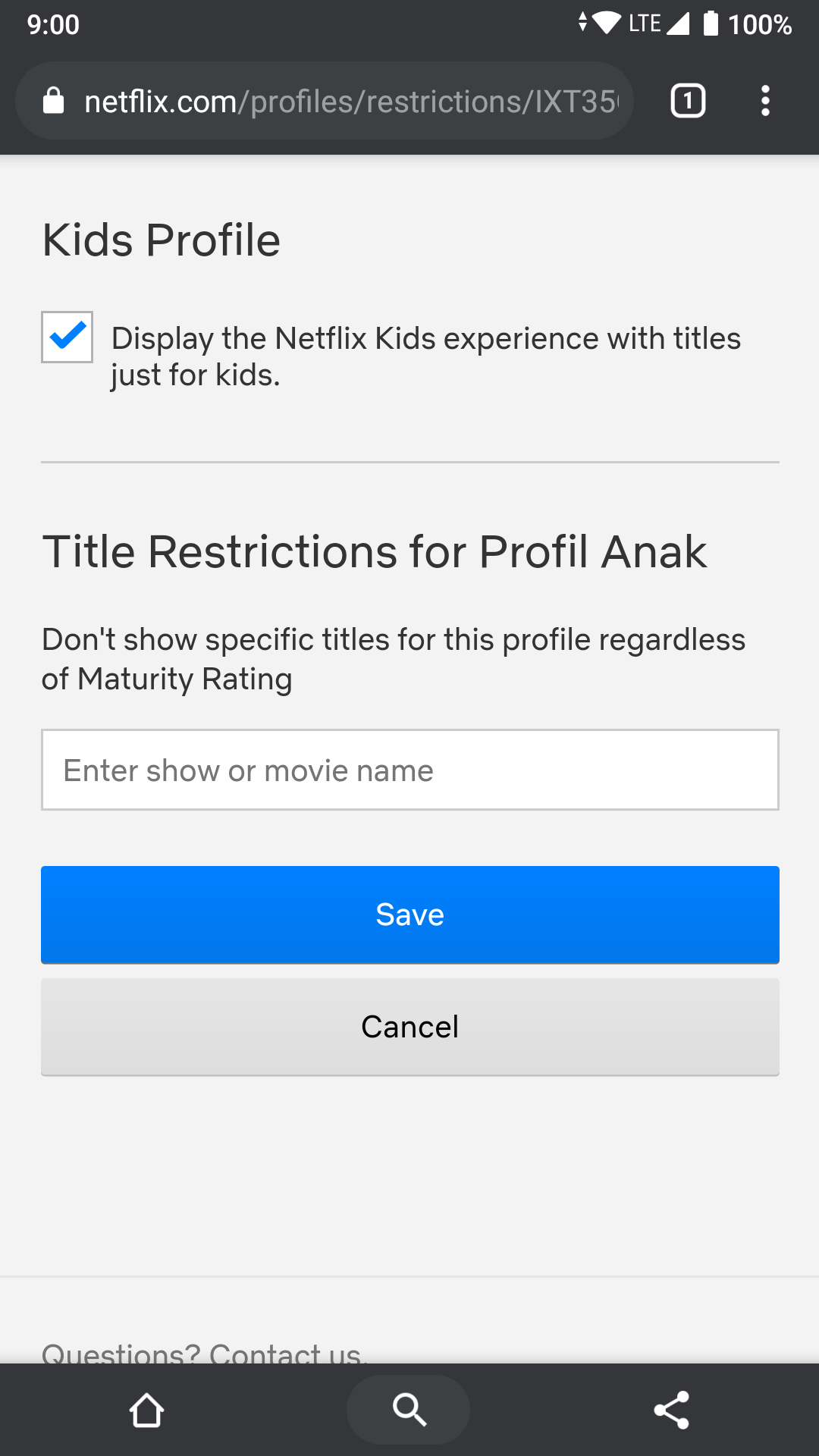 Netflix - Title Restrictions