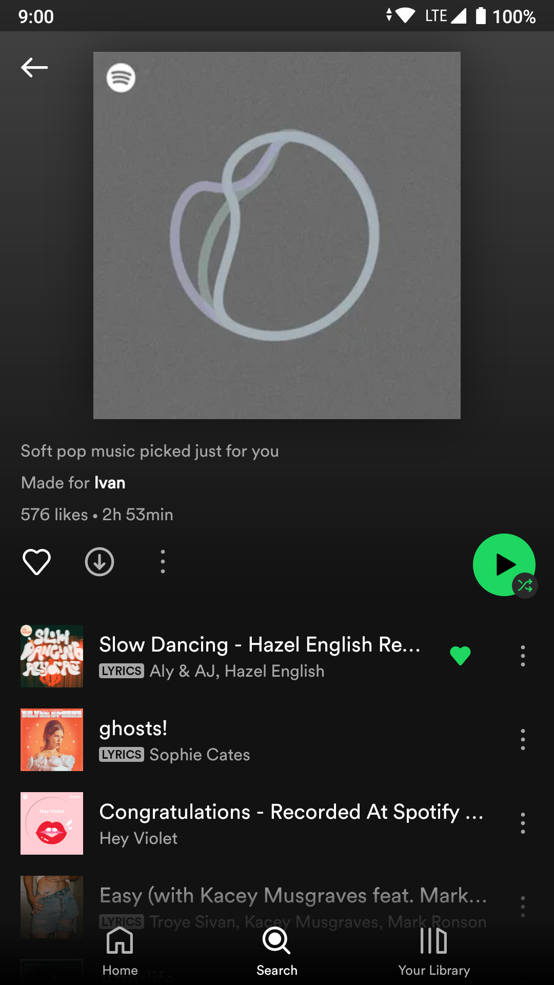 Spotify - picked just for you
