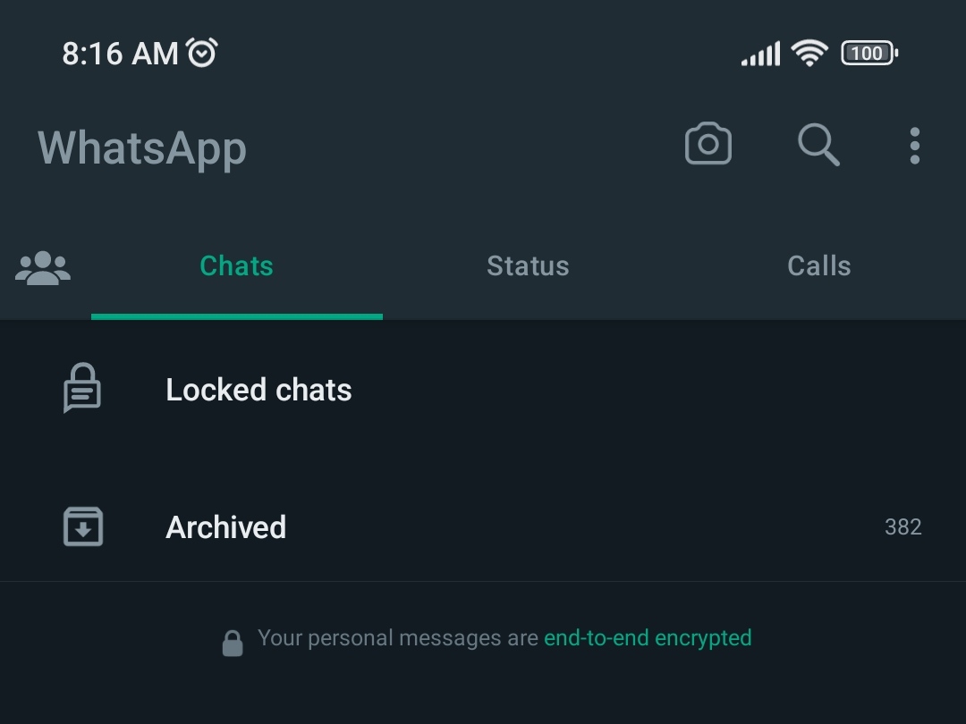 WhatsApp - Locked chats